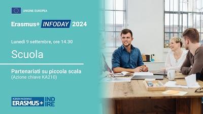 Erasmus+ Indire infoday su "partenariati su piccola scala" settore istruzione