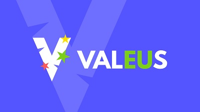 Sfondo blu con testo V valeus