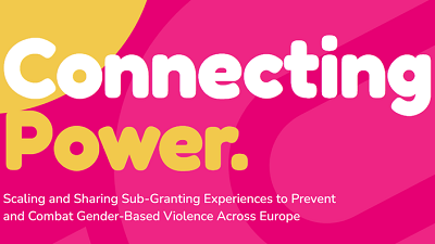 grafica con il logo del progetto su sfondo rosa